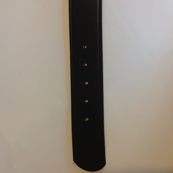 Vintage NOS Black Leather Western Style Belt, 32 - Picture 6 of 6